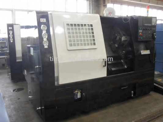 FANUC Twins Spindle Slant Bed CNC Lathe AK-25 con 12 stazioni utensili