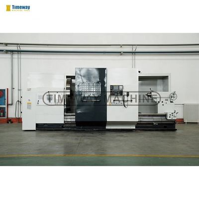 Capacità di carico 6000 kg Yantai Flat Bed Metal CNC Lathe con sistema di controllo orizzontale