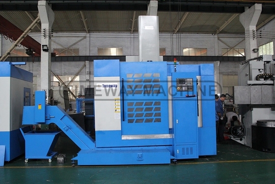 Tavolo da lavoro da 800 mm e tornio CNC verticale da 1070 mm di larghezza del letto per l'elaborazione di grandi fori