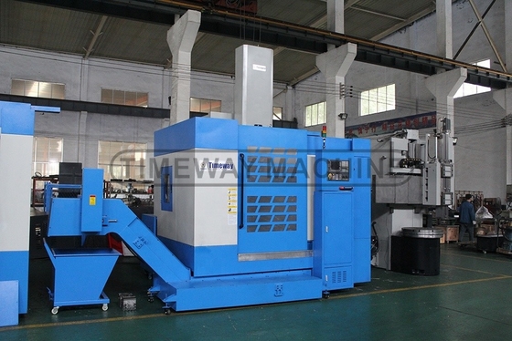 Tavolo da lavoro da 800 mm e tornio CNC verticale da 1070 mm di larghezza del letto per l'elaborazione di grandi fori