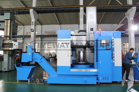 Tavolo da lavoro da 800 mm e tornio CNC verticale da 1070 mm di larghezza del letto per l'elaborazione di grandi fori