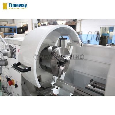 Torno meccanico di precisione a divario orizzontale, torno manuale per fabbricazione industriale