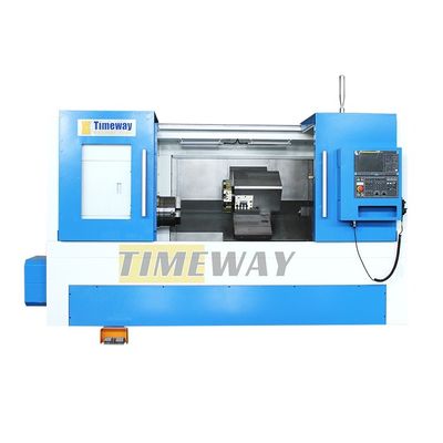 Velocità di tornitura del metallo Torno CNC con 550 mm di percorrenza dell'asse Z e coppia di taglio di 12 Nm