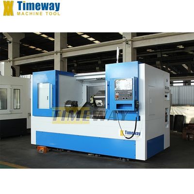 Velocità di tornitura del metallo Torno CNC con 550 mm di percorrenza dell'asse Z e coppia di taglio di 12 Nm