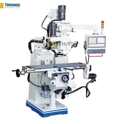 Versatile macchina di fresatura a torretta ad alta precisione con 3 fessure in T da 16 mm e peso di 1400 kg