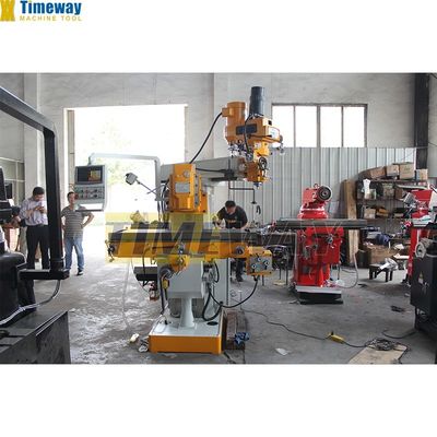 Dimensione del tavolo 254x1270 Alta precisione TM400 Turret Milling Machine H/V per la lavorazione del metallo