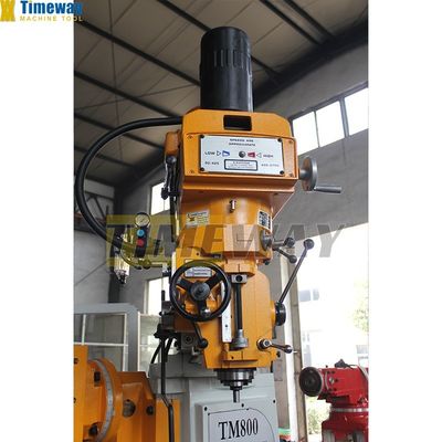 Dimensione del tavolo 254x1270 Alta precisione TM400 Turret Milling Machine H/V per la lavorazione del metallo
