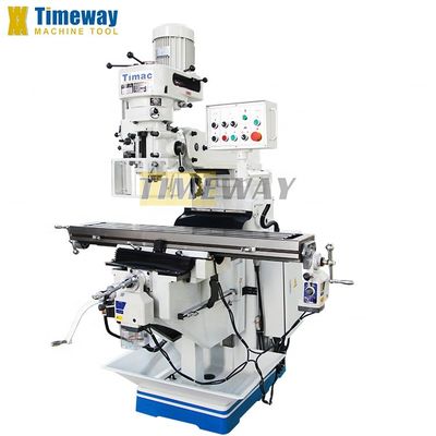 Macchina di fresatura a torretta manuale ad alta precisione M250 con 3 assi e 400 mm di movimento del tavolo