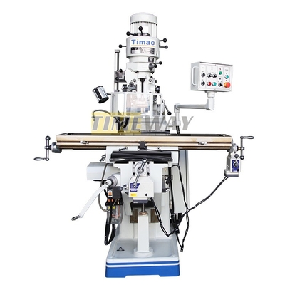 Macchina di fresatura universale a torretta con capacità di lavorazione leggera 1280 kg di peso