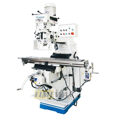 Macchina di fresatura a torretta verticale universale con 420 mm table travel /Fresadora Manual