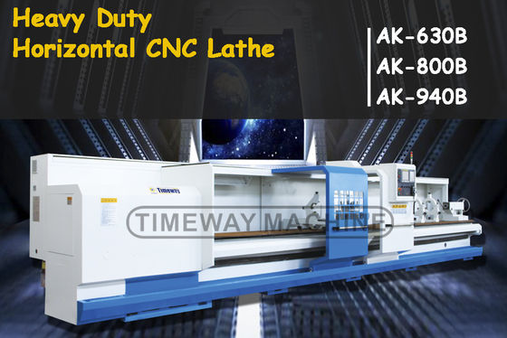 Macchina di tornitura orizzontale CNC per metallo AK-940B con motore a fusione da 11 kW