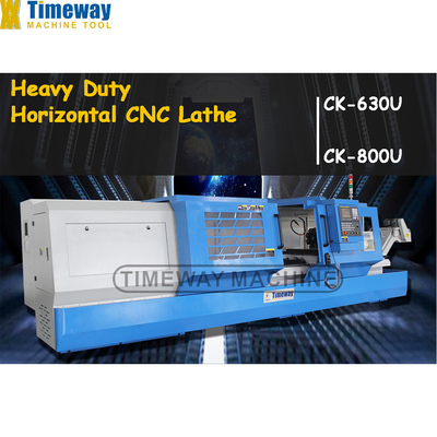 Larghezza del letto 520 mm Flat bed CNC lathe con 3000kg Max. Capacità di peso