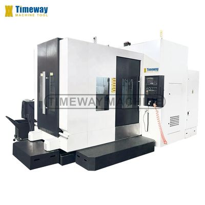 24 Magazzino attrezzi Capacità Alta precisione Centro di lavorazione orizzontale CNC a quattro assi