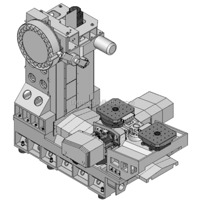 Centrale di lavorazione CNC orizzontale con centro di lavorazione della tavola di scambio 7.5/11kw