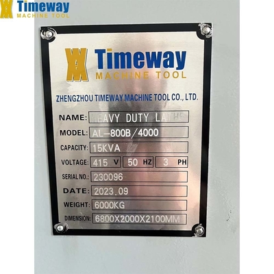 Metrica 120 Spindle Taper High Precision Heavy Duty Horizontal Lathe Machine AL-940B per il metallo