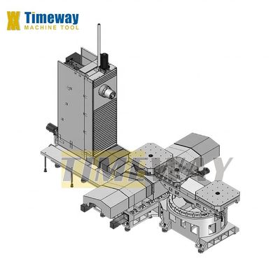 Centrale di macchina orizzontale multifunzione con velocità di alimentazione a asse X/Y/Z 1-5000 mm/min