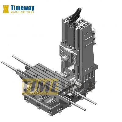 Centrale di macchina orizzontale multifunzione con velocità di alimentazione a asse X/Y/Z 1-5000 mm/min