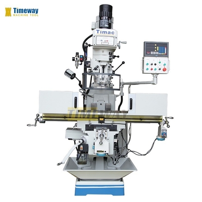 M300A Turret Milling Machine con 380mm Table Travel Z e 127mm Spindle Quill Travel
