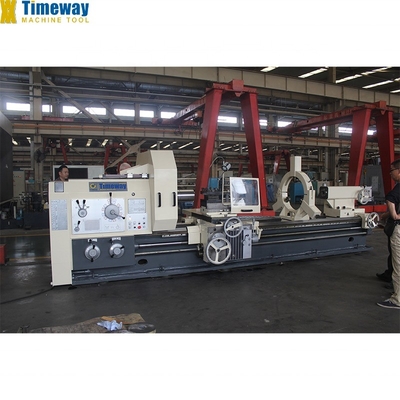 Lavorazione con tornio orizzontale AL-1000B per lavori pesanti Max. Lunghezza del pezzo 12000mm