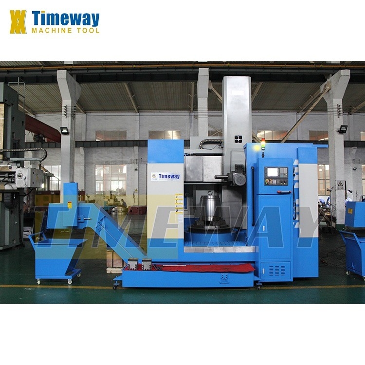 Torno CNC verticale ISO40 a fusione con spirale per pezzi pesanti di altezza e peso di 800 mm