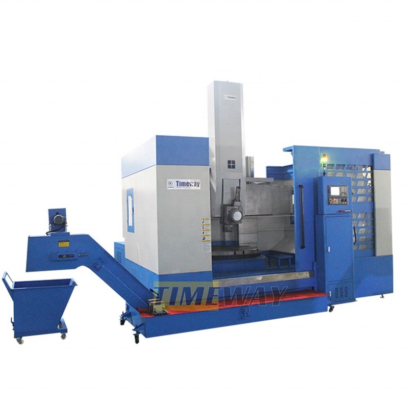 Potente macchina a tornio verticale CNC con capacità di potenza di 60 kW e percorrenza dell'asse Z di 800 mm
