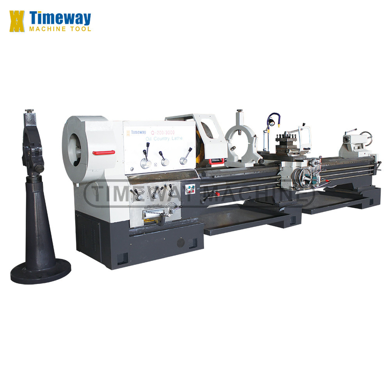 Lato di tornitura per tubi di estrazione energetica Q-200 550 mm Larghezza del letto per un processo di tornitura liscio