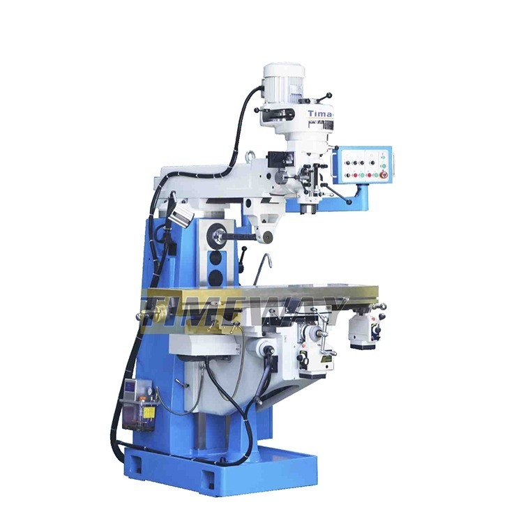 Fresatrice manuale verticale universale di precisione con DRO e table travel Y di 420 mm