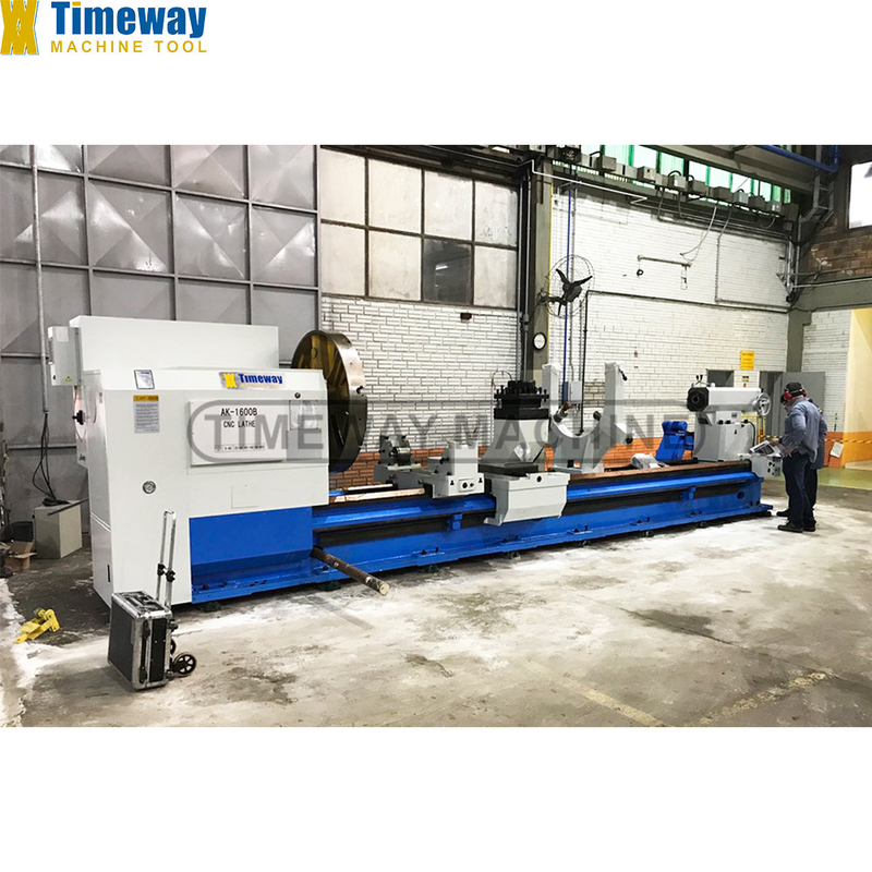 Trasformazione dei metalli semplificata pesante letto piatto CNC tornia orizzontale AK-1600B
